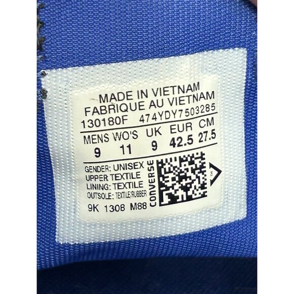 Converse Chuck Taylor All Star OX Mens Sz 9 Grey Shoes Sneakers Streetwear *EUC - Picture 9 of 9